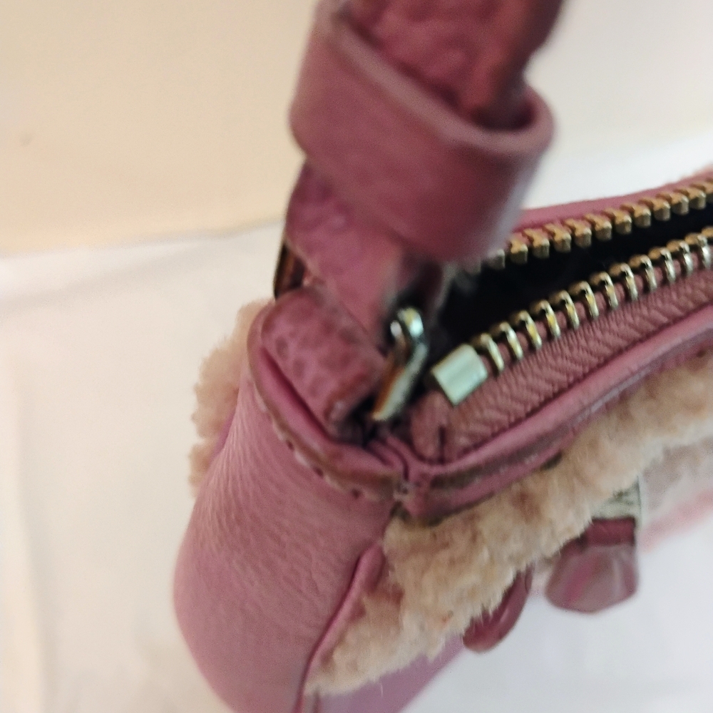 Pink Shearling Crossbody Bag - Picture 13 of 13